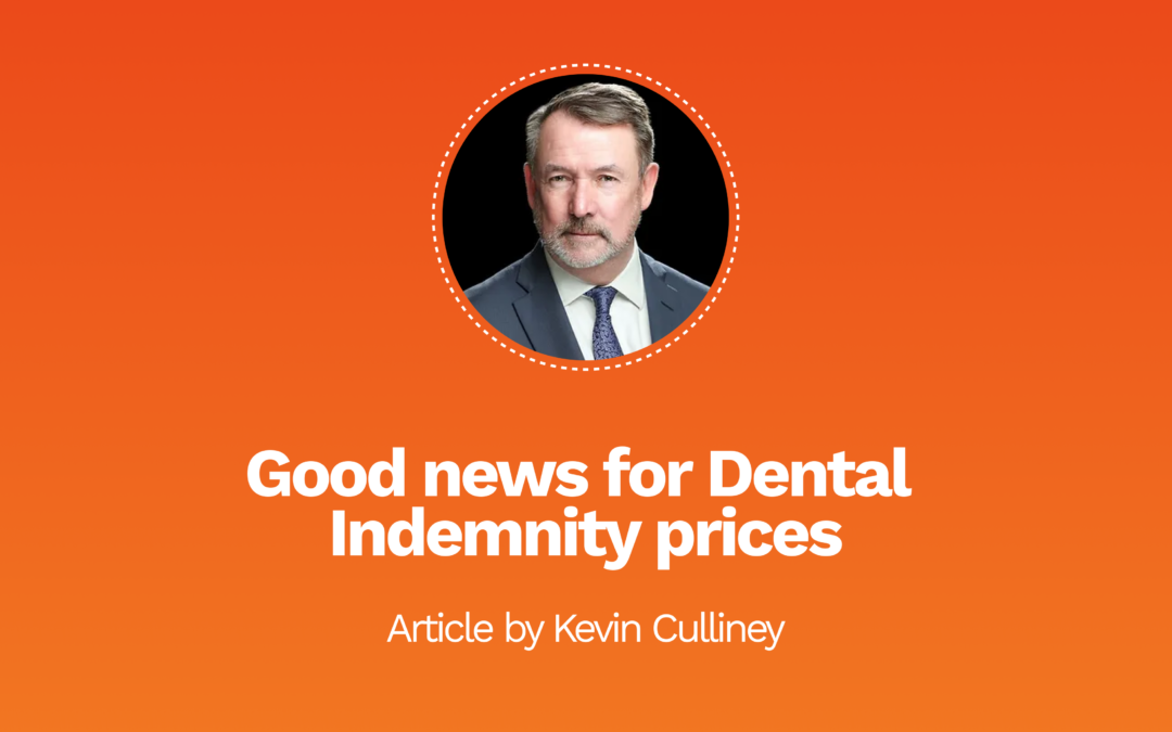 Good news for Dental  Indemnity prices