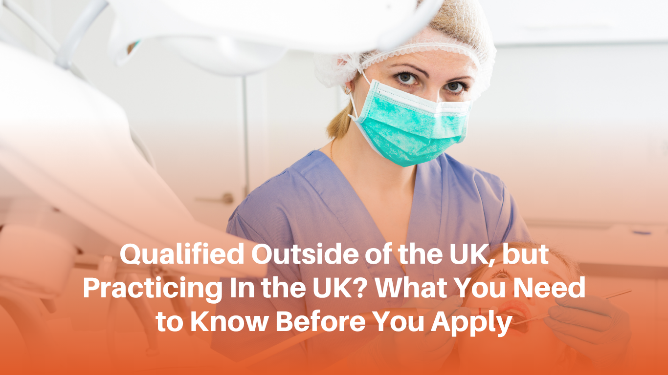 Densura UK blog banner of an ECSP dental professional wearing a mask.