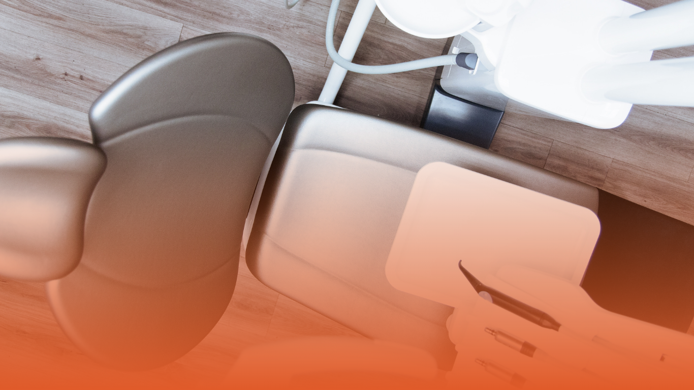 Dentist chair used during complex dental work and treatments.